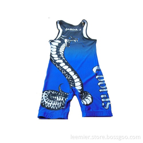 custom sublimated kids wrestling singlets